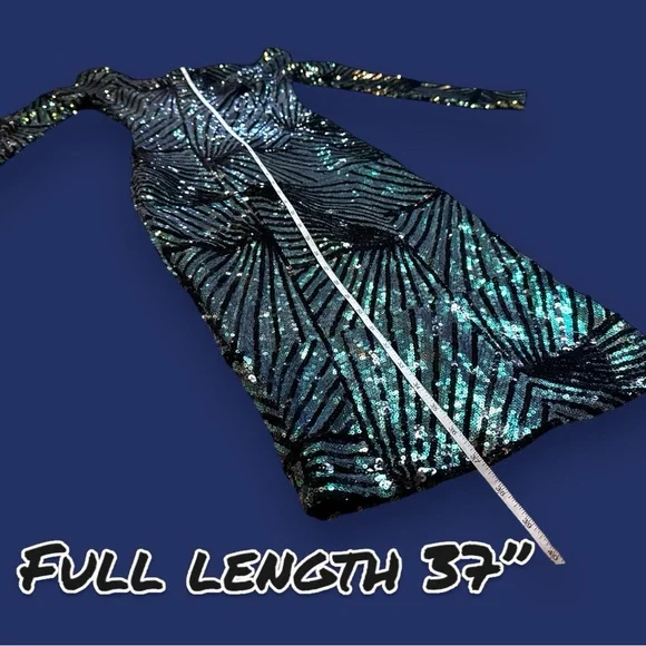πHPπ EUC (worn once) Ricarica Sequin Off The Shoulder Midi Dress. π Size Small - Picture 6 of 13
